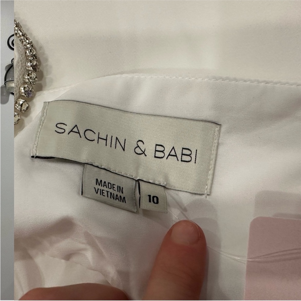 BHLDN Sachin Babi Kinzie Ivory Midi Dress 10 - Picture 3 of 9